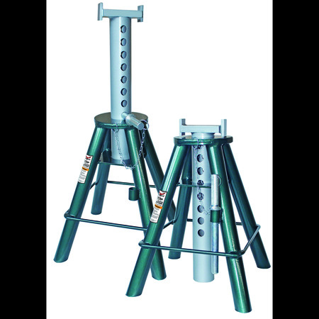 SAFEGUARD Higher Lift Stands, Pair, Steel, 47" Height, 10 Ton Capacity 63102